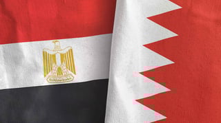 egypt and Bahrain flags together