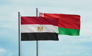 Egypt and Belarus Flags together