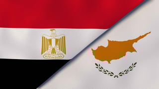 Egypt and Cyprus flags together