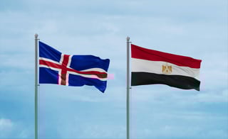 Egypt and Iceland Flag Together