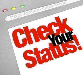 Illustration about checking your status