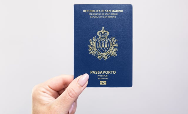 Close Up Of A San Marino Passport1