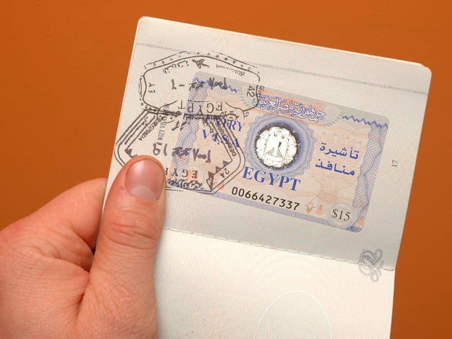 Egiptian Visa In Passport