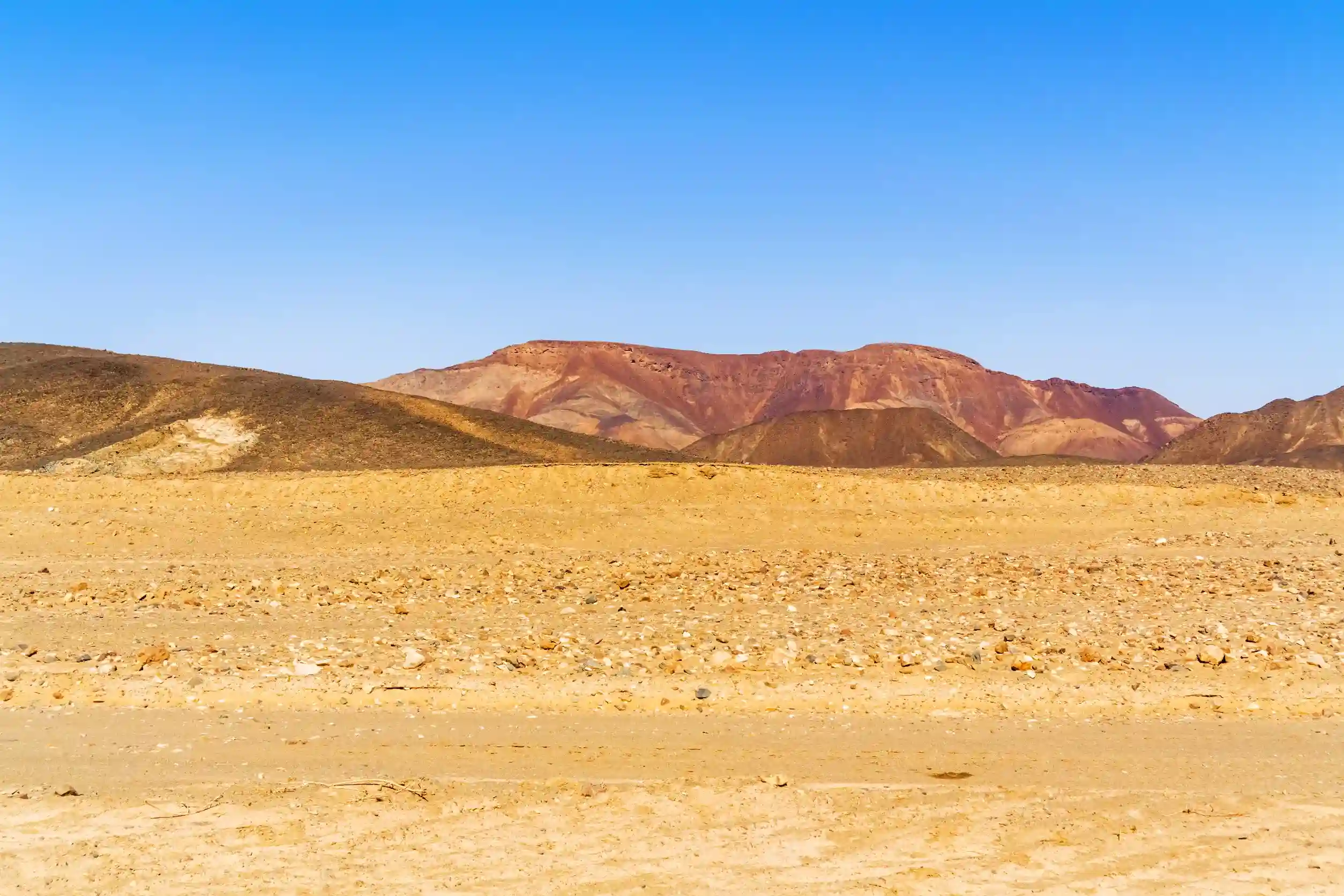 eastern desert landscape near wadi halfa in sudan