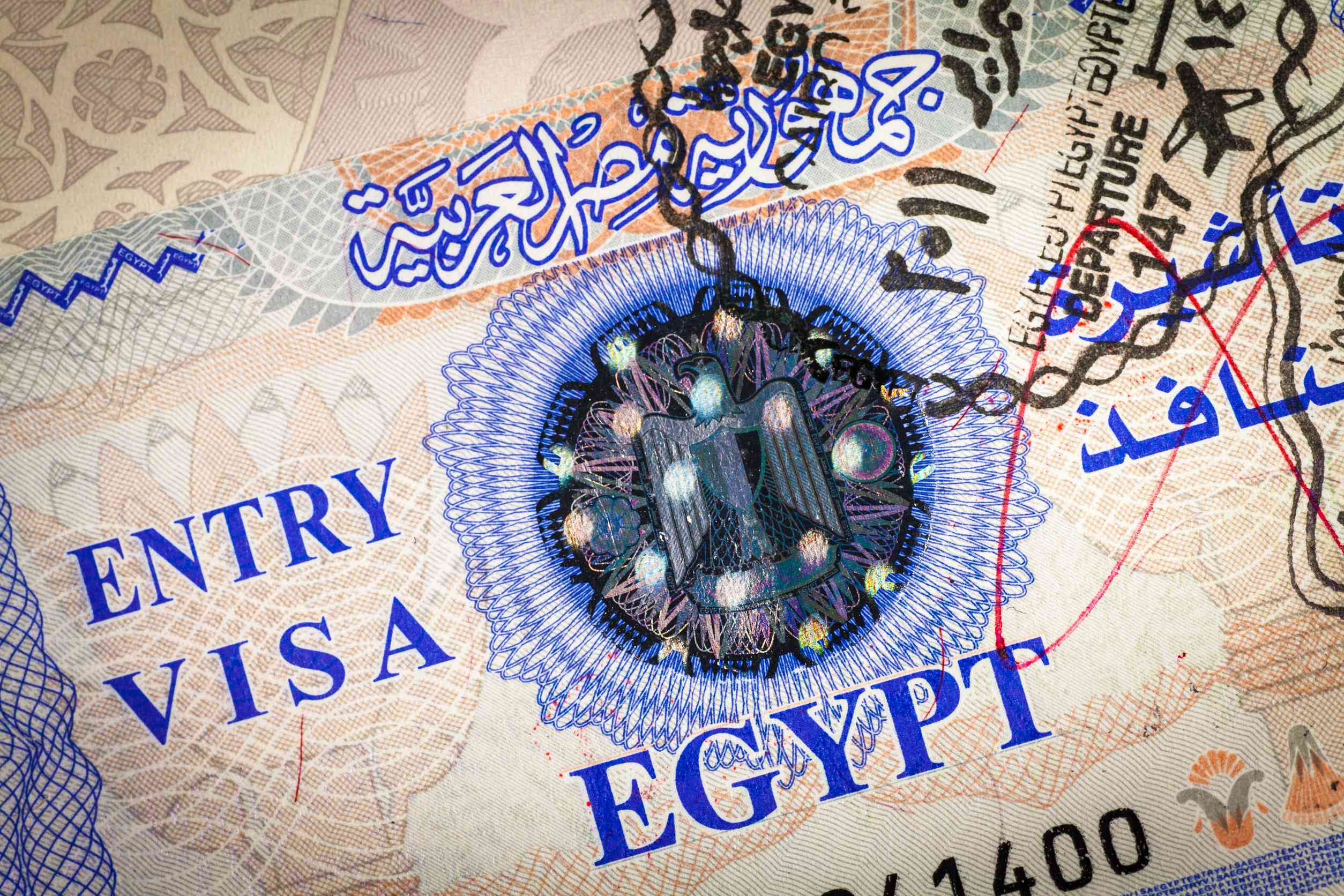 Egypt Entry Visa Stamp