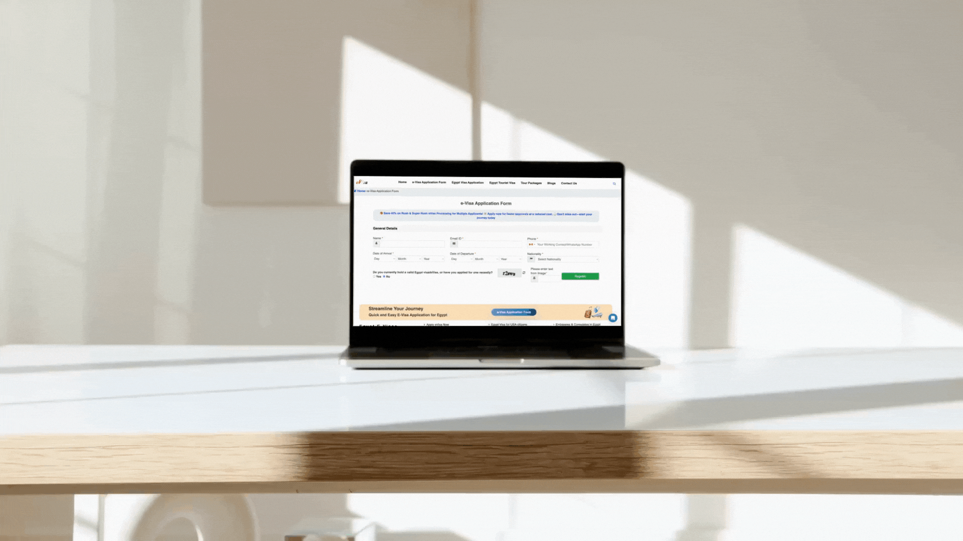 Egypt Evisa Service Fee