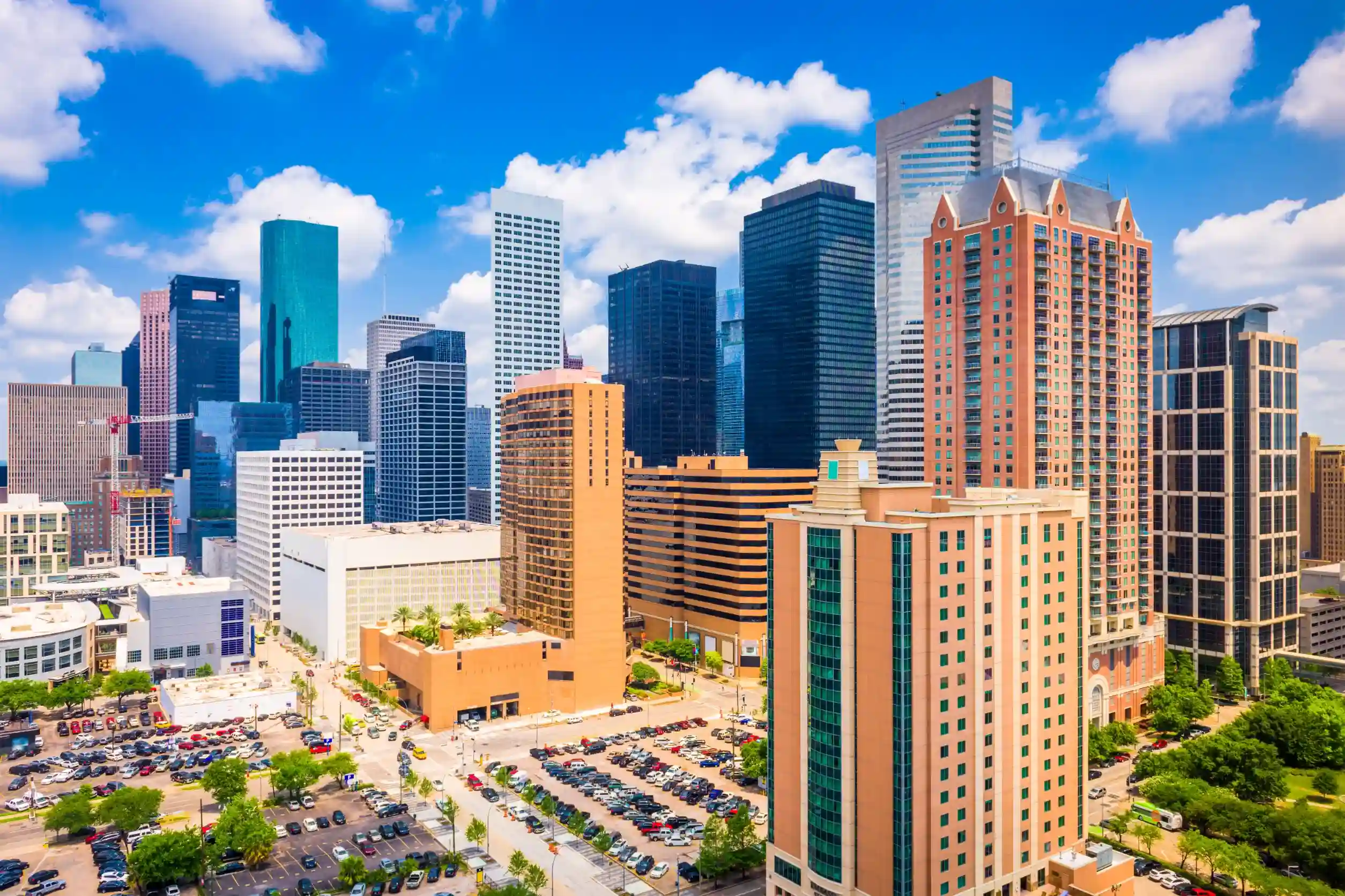 houston texas usa downtown city skyline