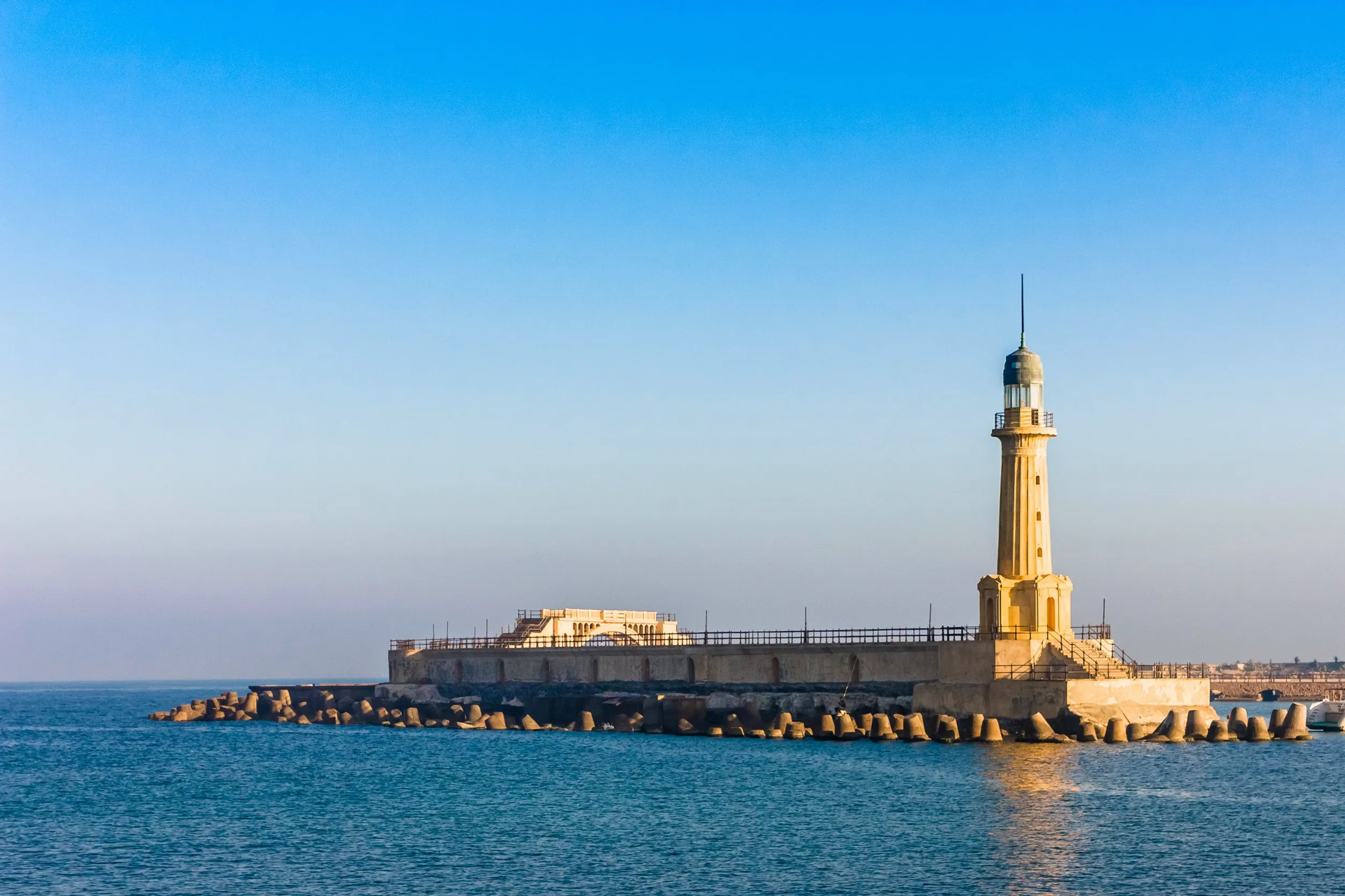 lighthouse at alexandria egypt