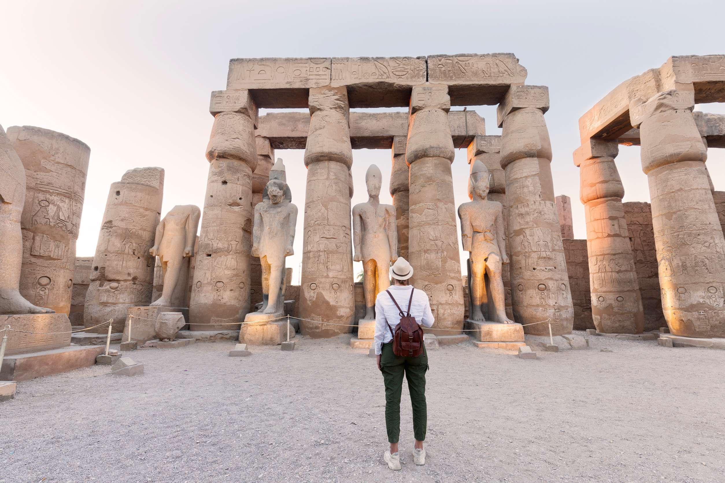 Luxor Temple At Sunset