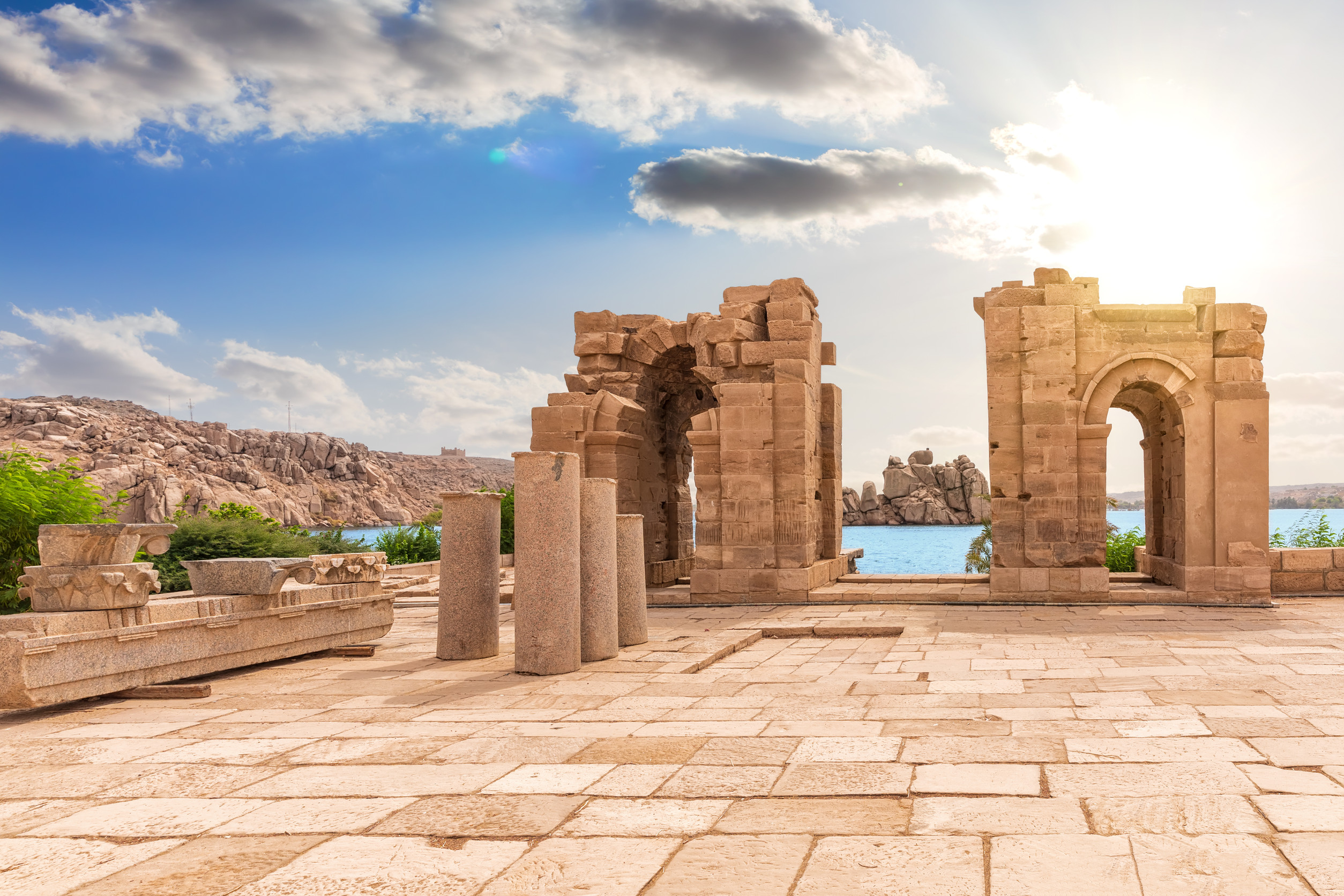 Philae Temple Arch Ruins Aswan