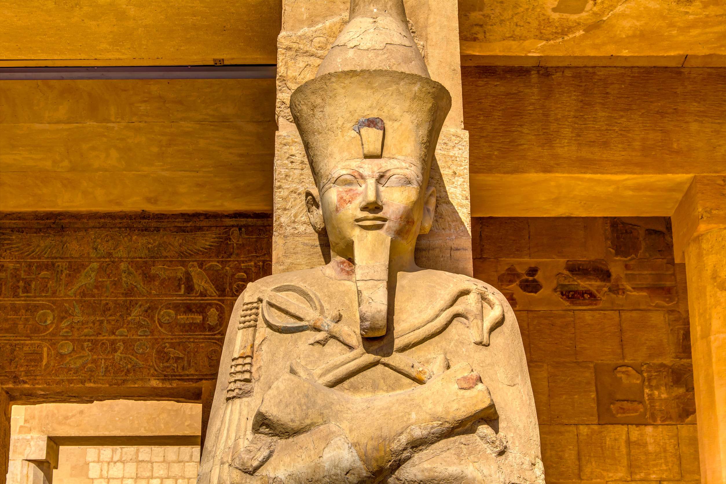 Statue Of Queen Hatshepsut In Luxor Egypt
