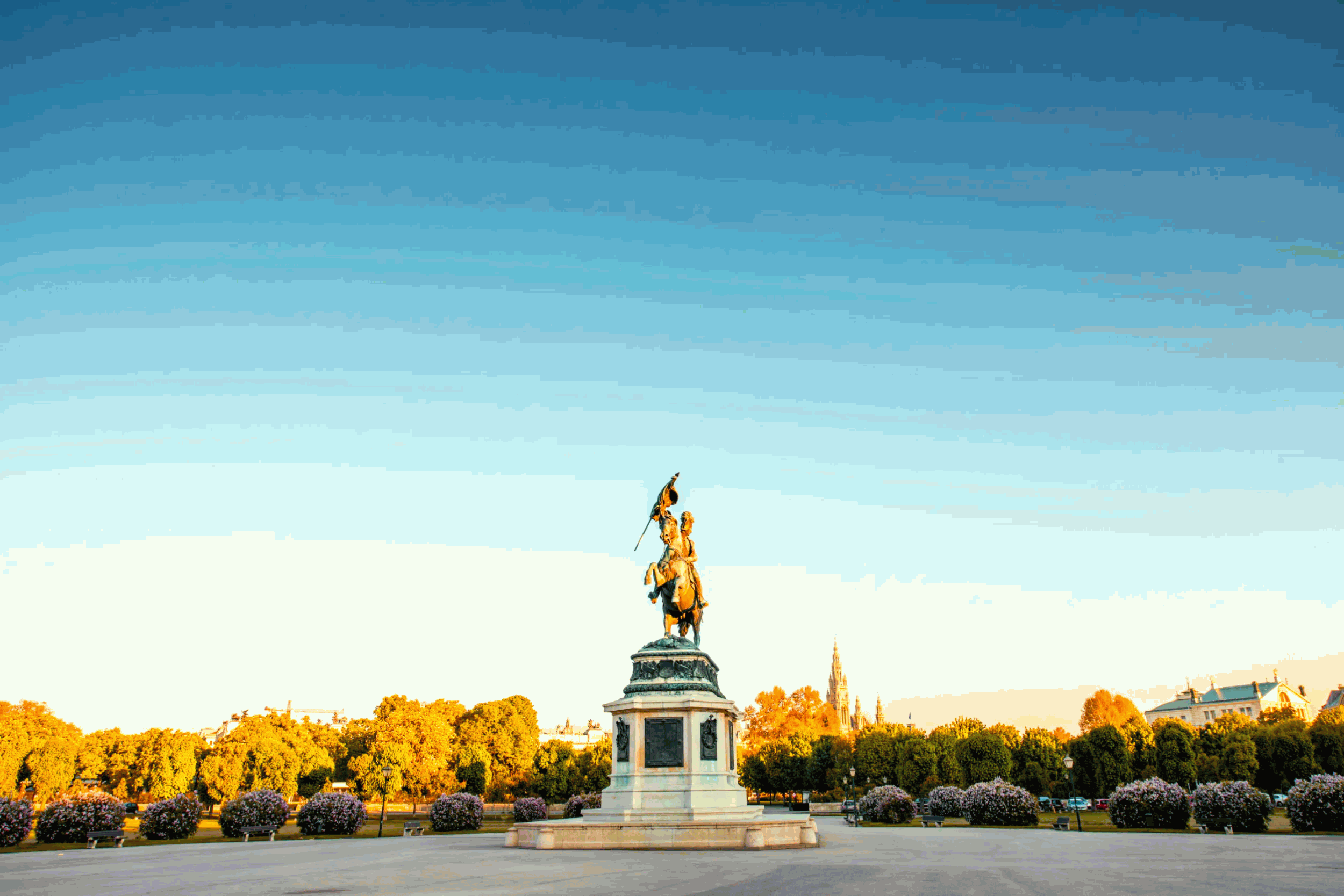 the archduke charles statue in vienna austrian