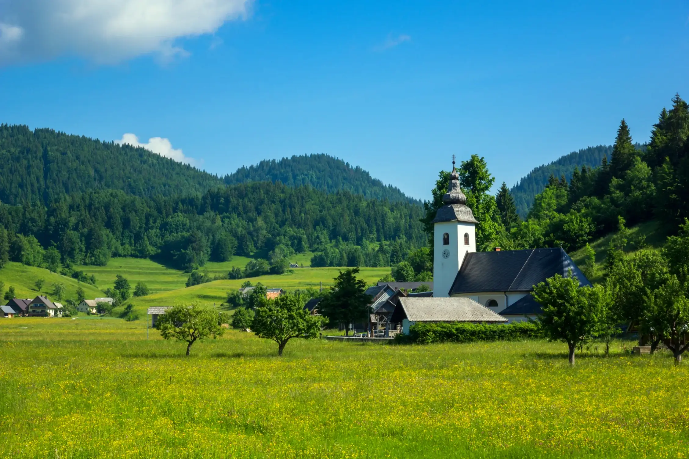 the church in koprivnik bohinju bohinj slovenia