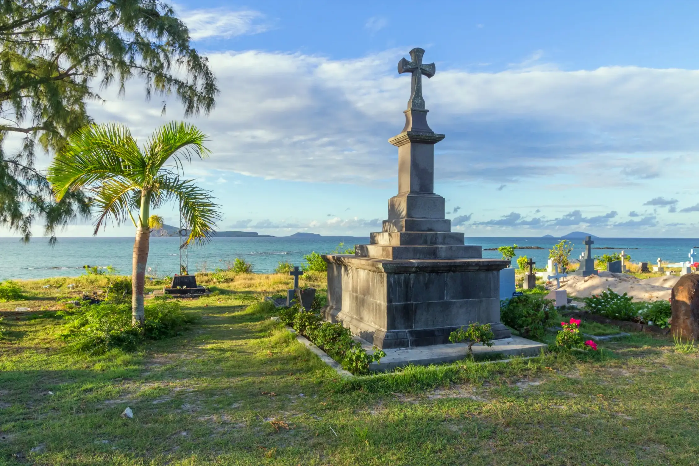 the coast of cap malheureux mauritius