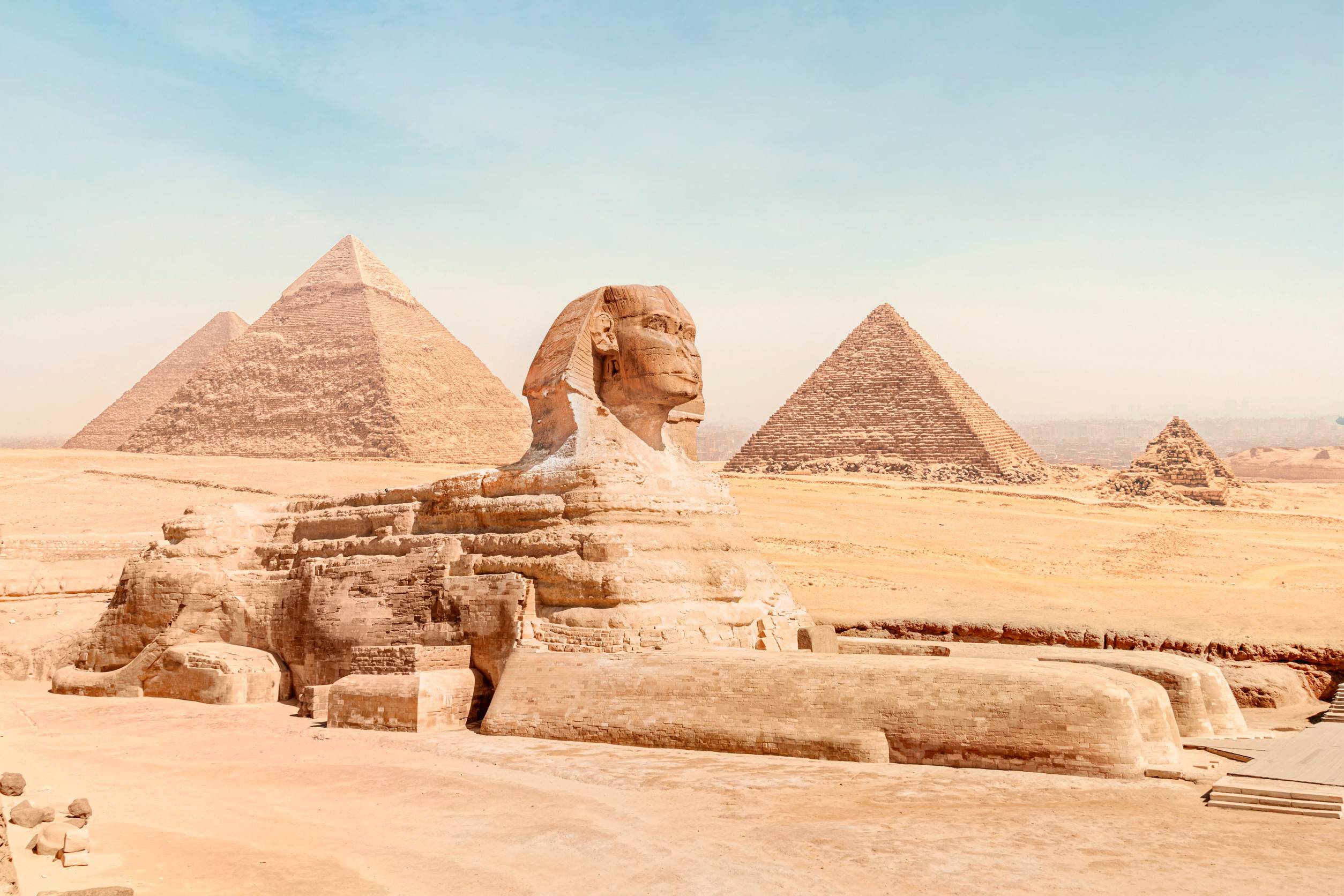 The Great Sphinx And The Pyramids Of Giza