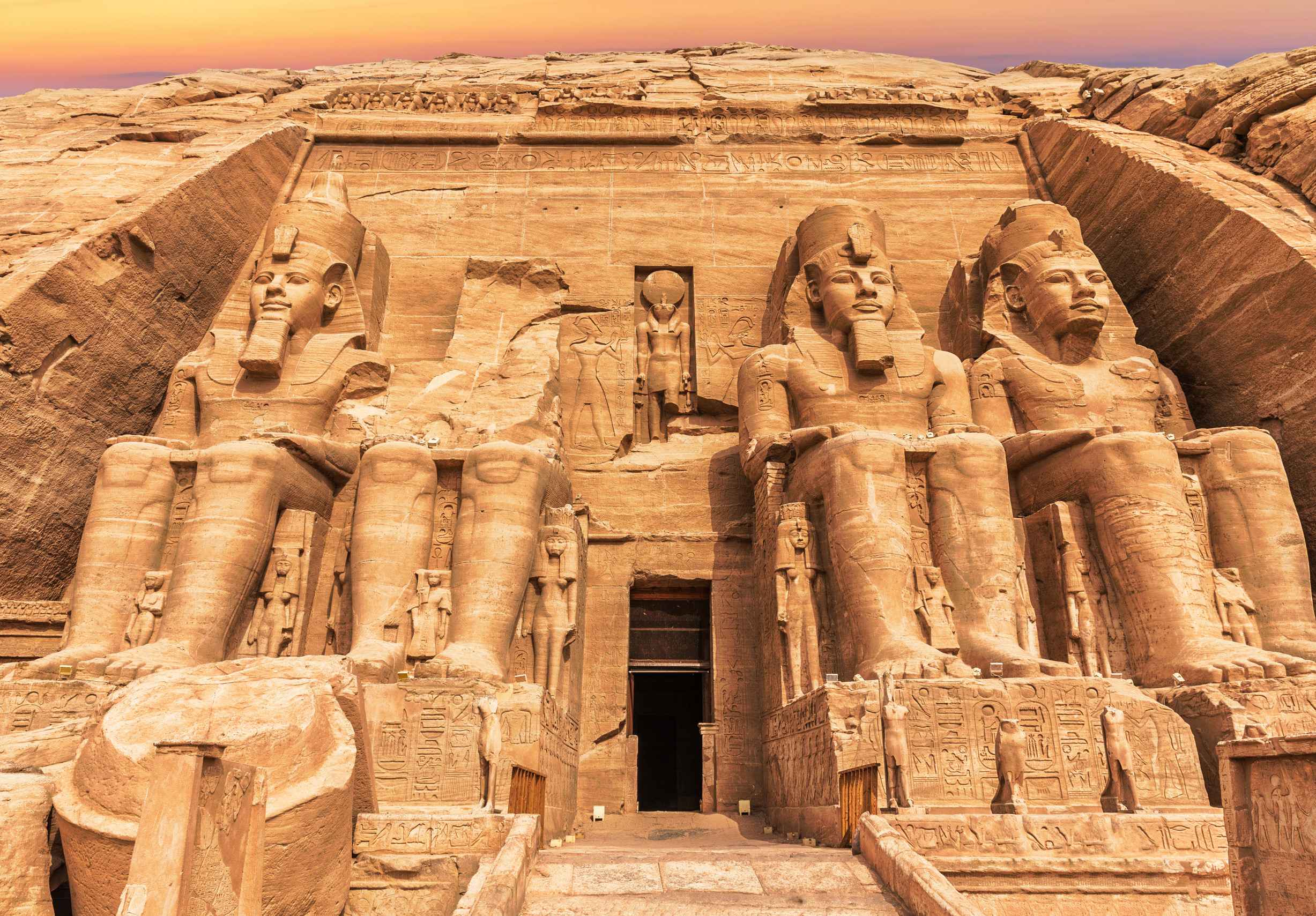 The Great Temple Of Ramesses Ii In Abu Simbel
