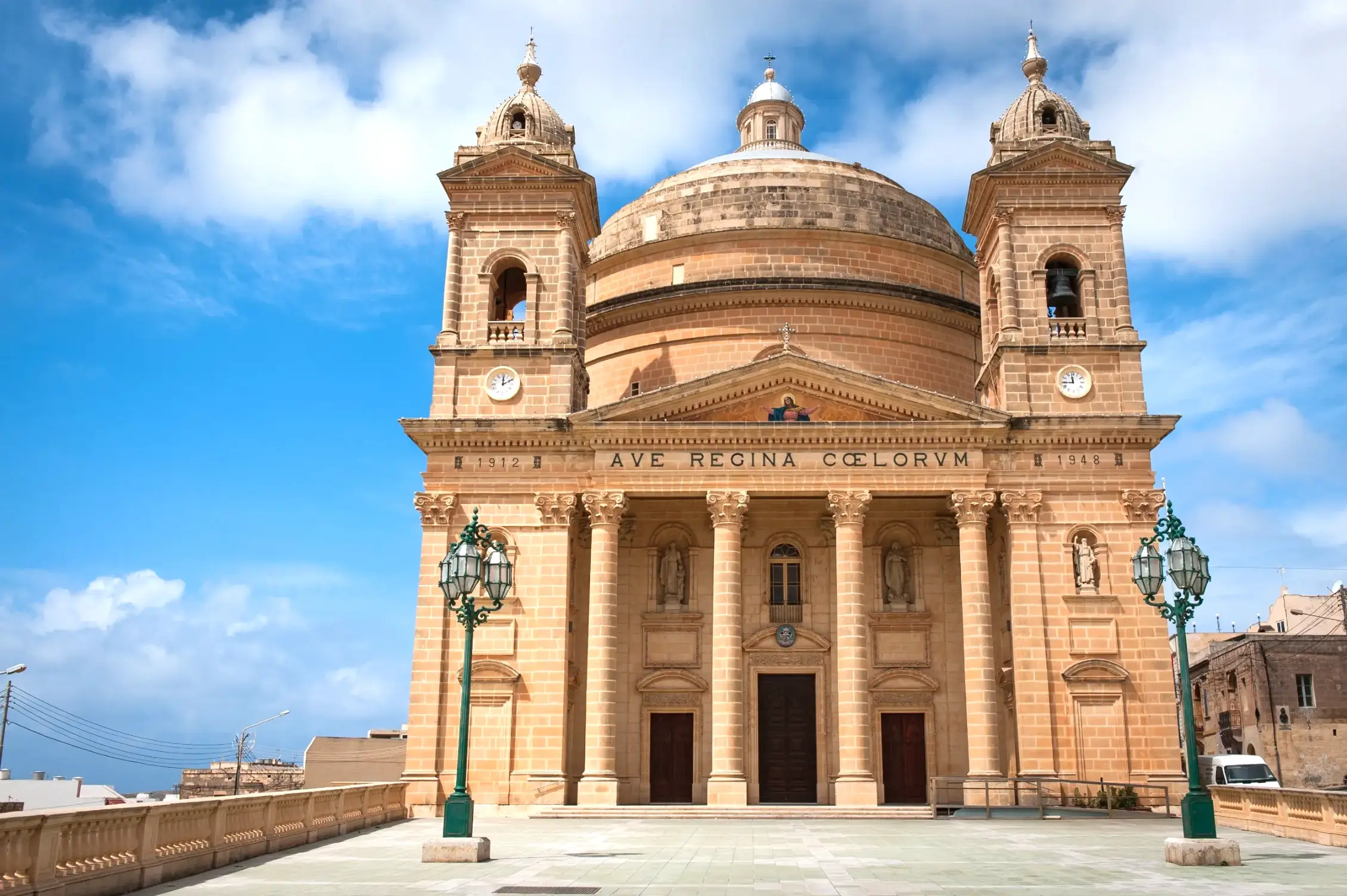 the mgarr parish church in gozo malta