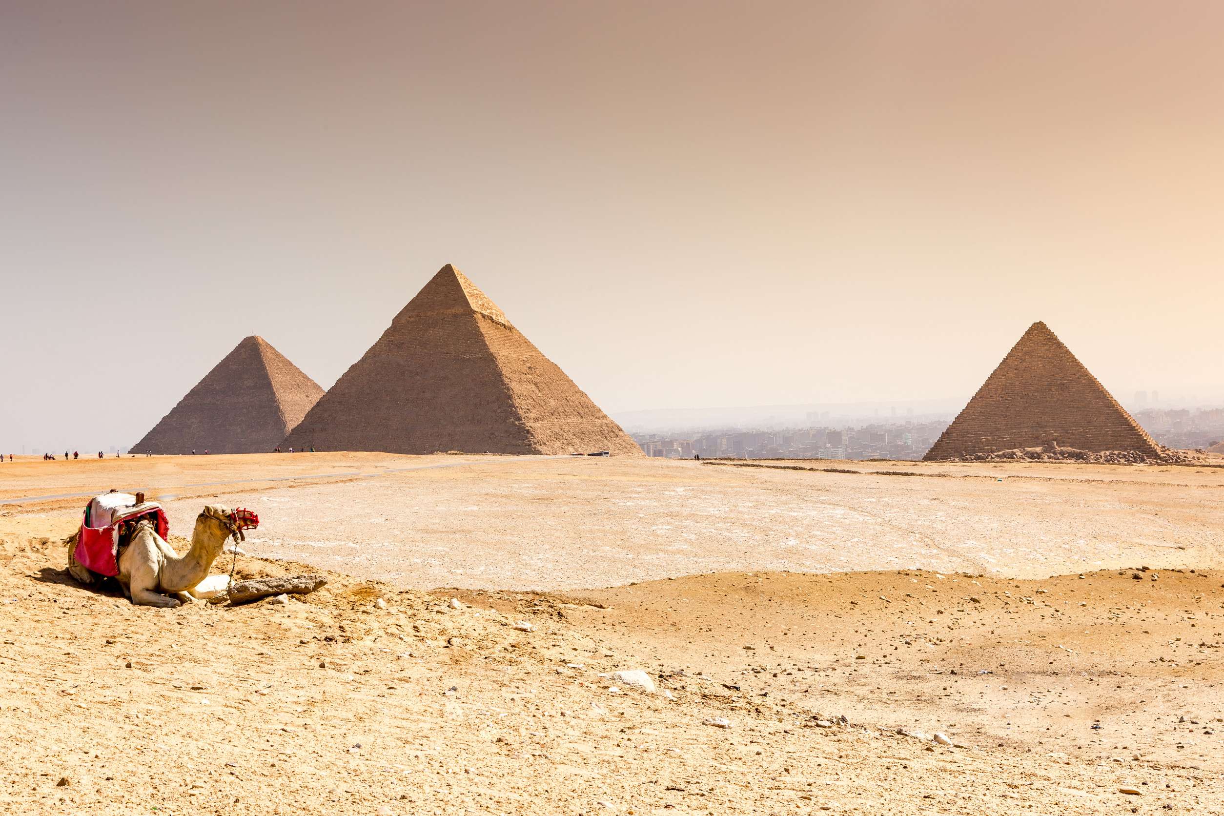 The pyramids at Giza