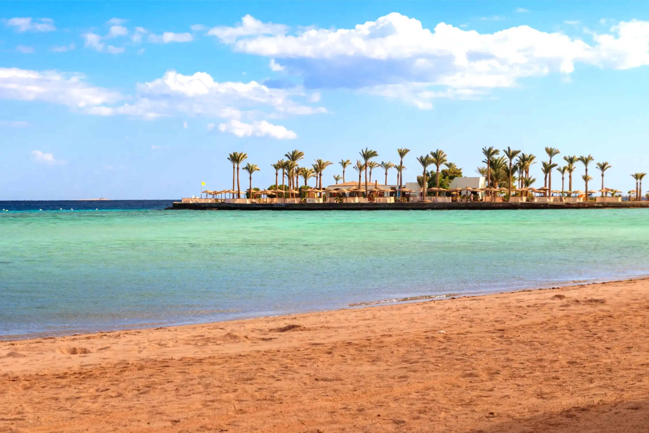 the red sea coast in hurghada egypt