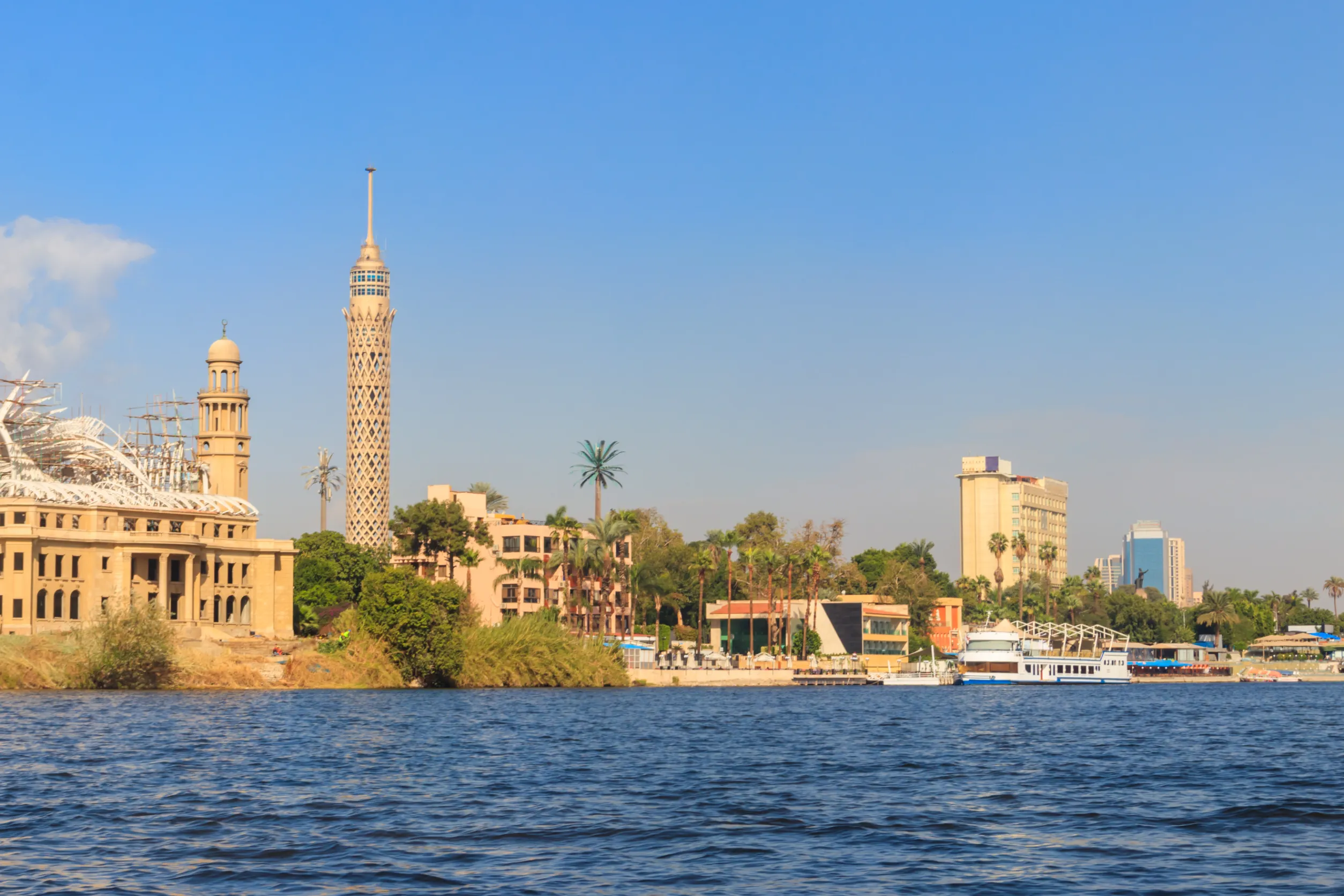 the tall tv tower in cairo egypt