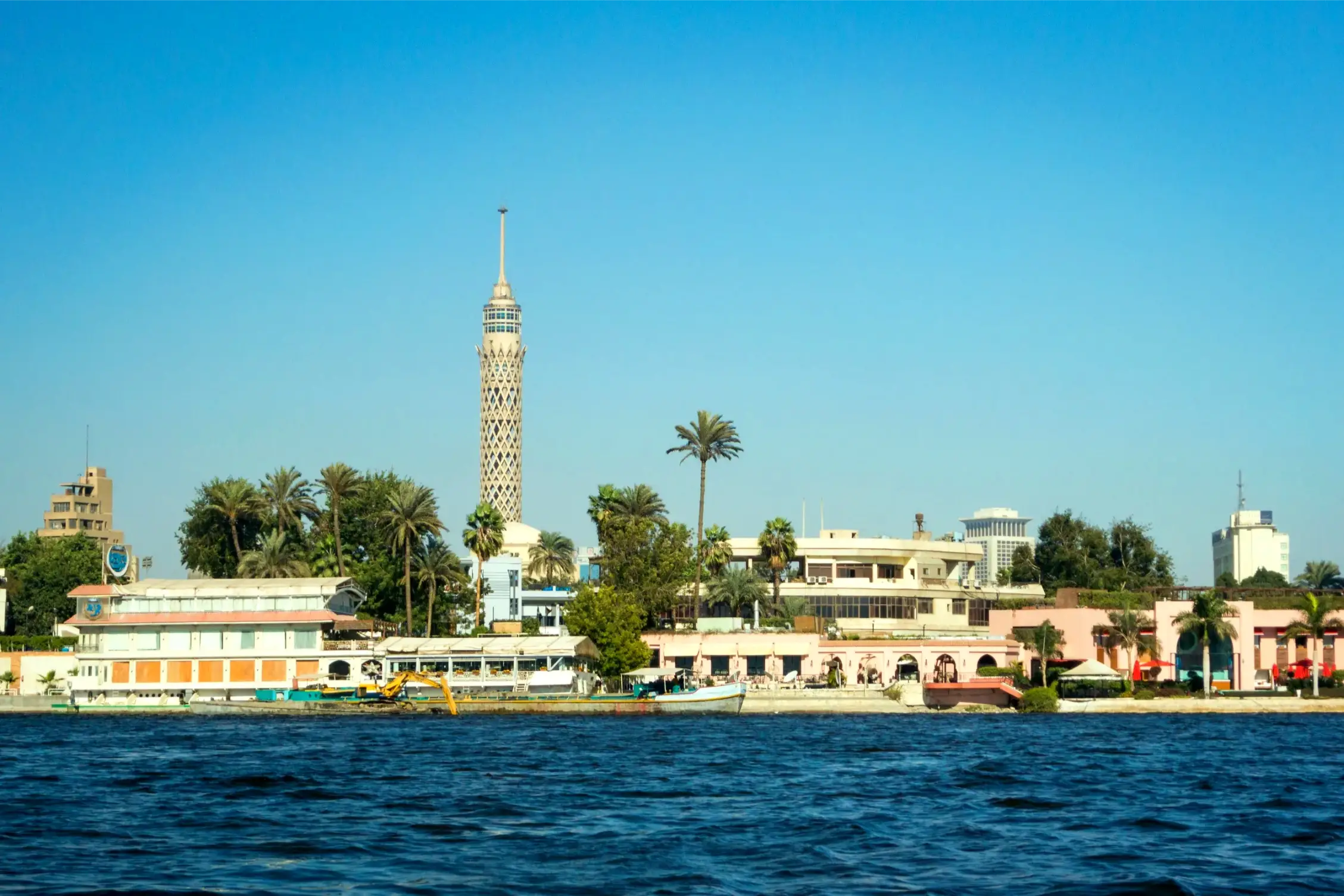 the tv tower in cairo egyp