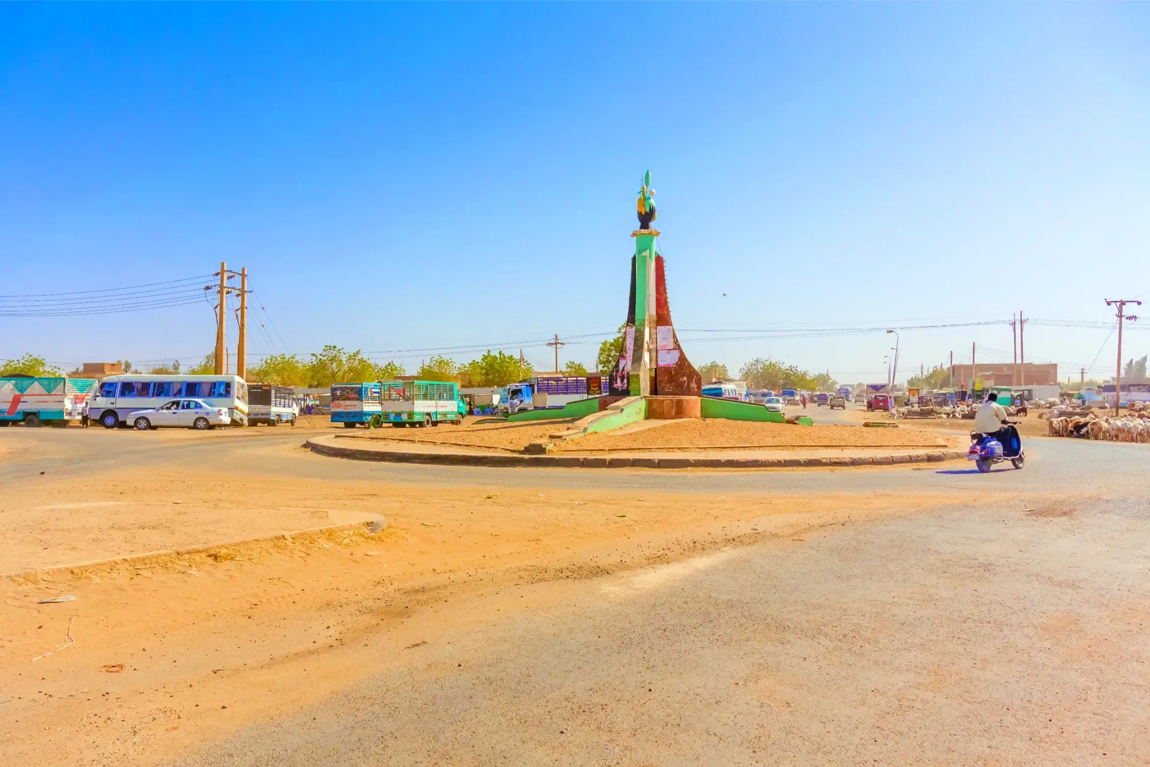 ther wad madani monument in sennar sudan