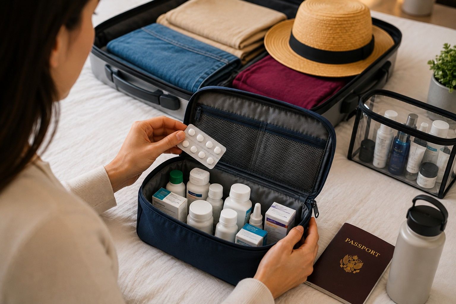 Traveller Packing Medicines For Egypt Trip
