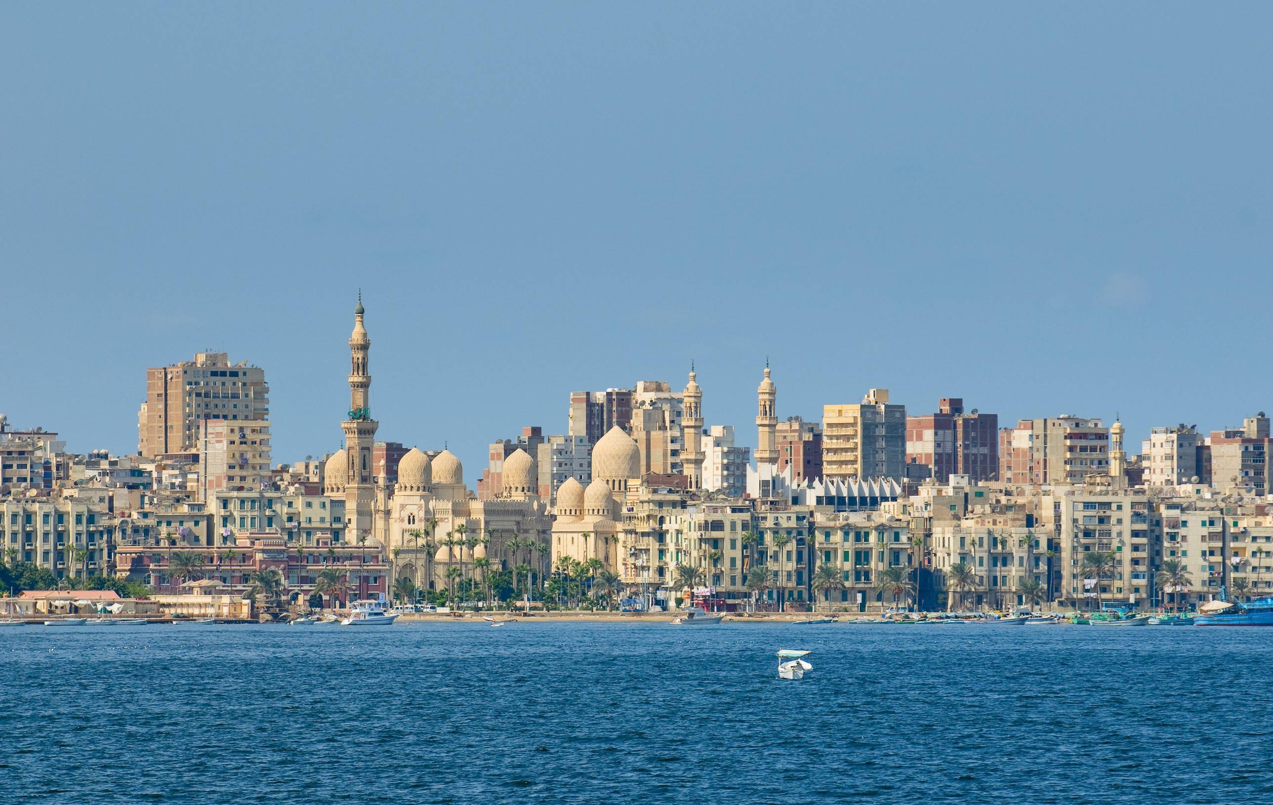 View Of Alexandria Harbor Egypt