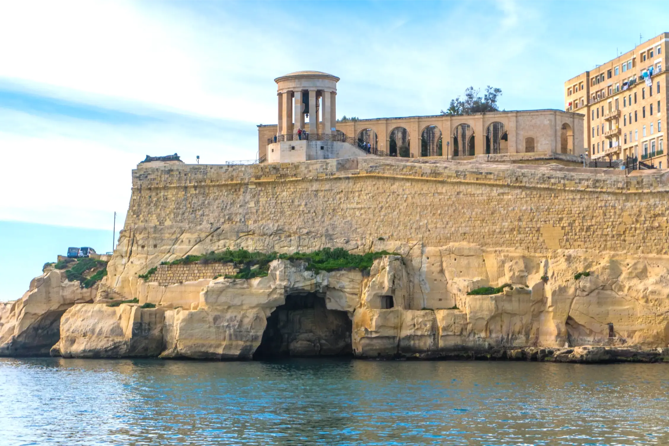 view on valletta architecture in malta
