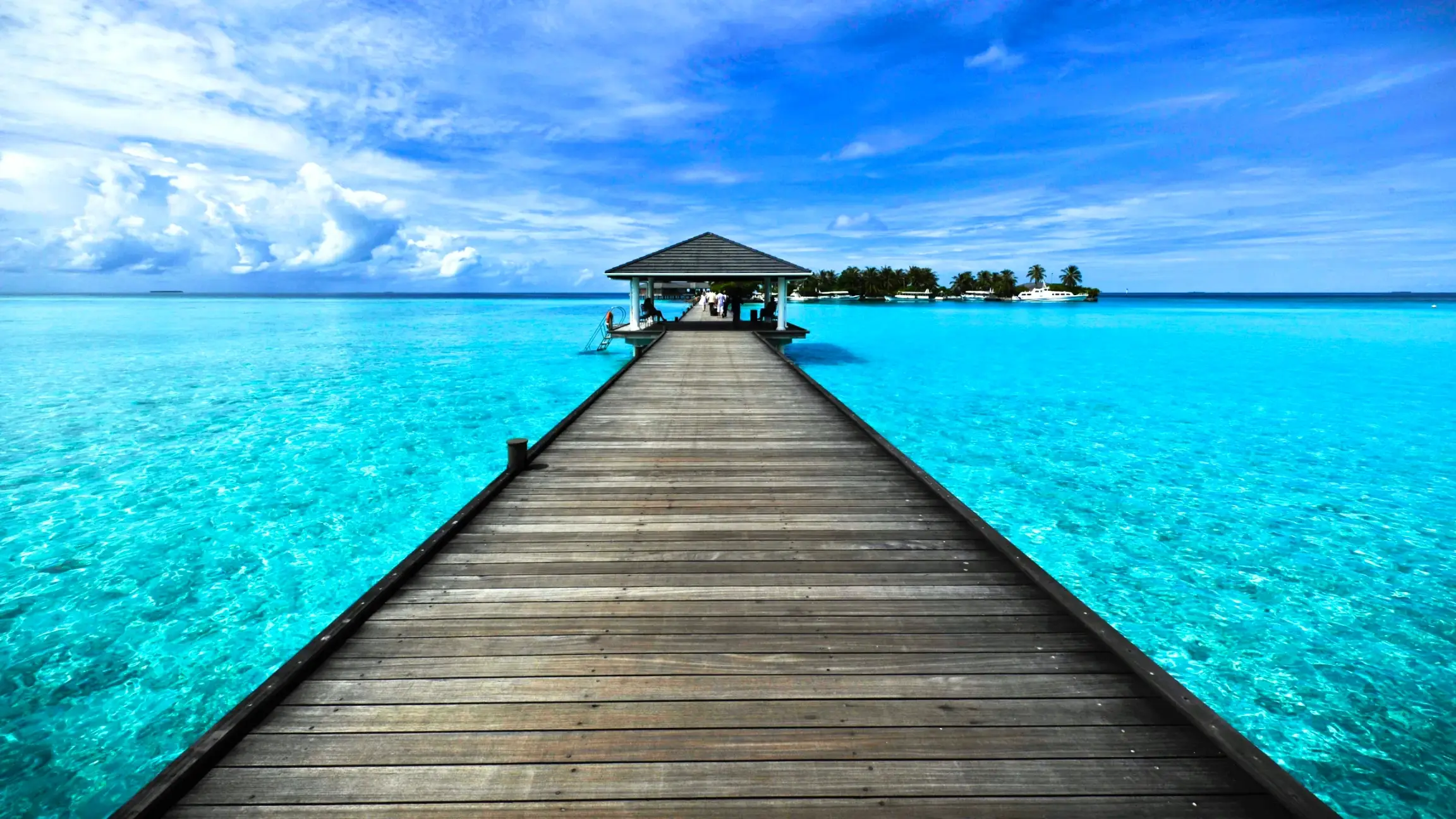 wooden walkway on the sea in the maldives wooden walkway on the sea in the maldives